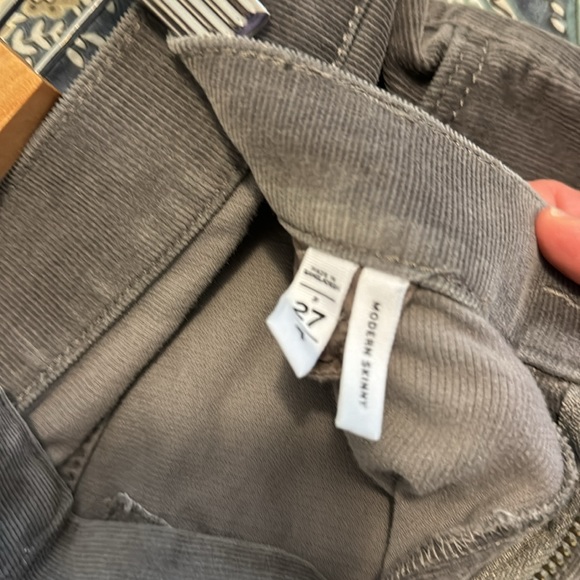 Loft Modern Skinny Gray Cords - Picture 5 of 6